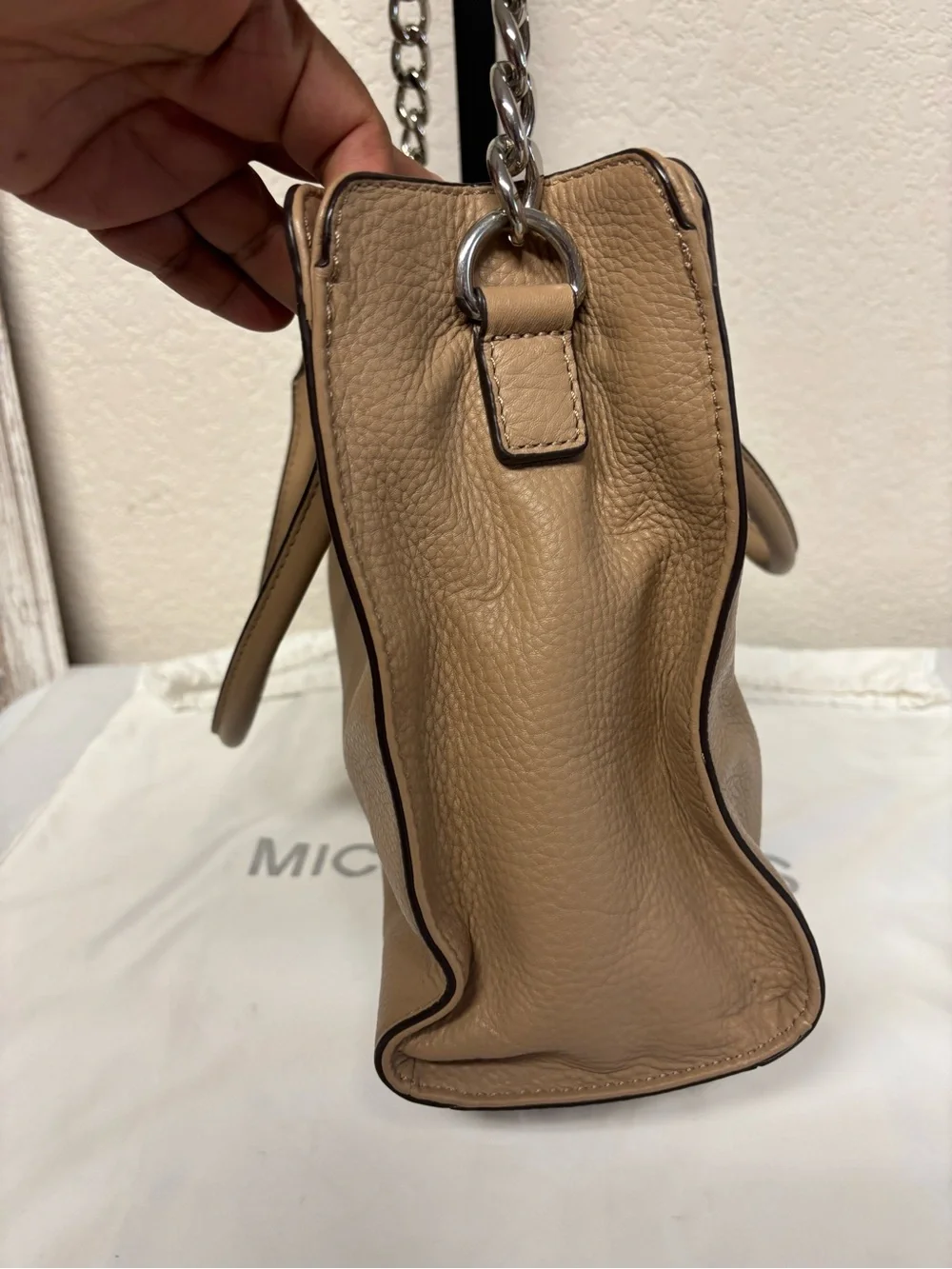 Michael Kors Tan Leather Shoulder Bag
